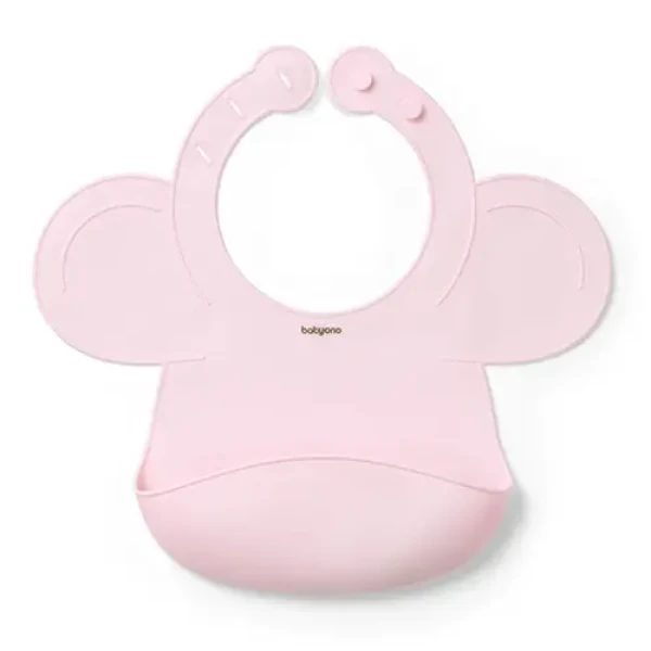 BABYONO Podbradník silikónový - Pink