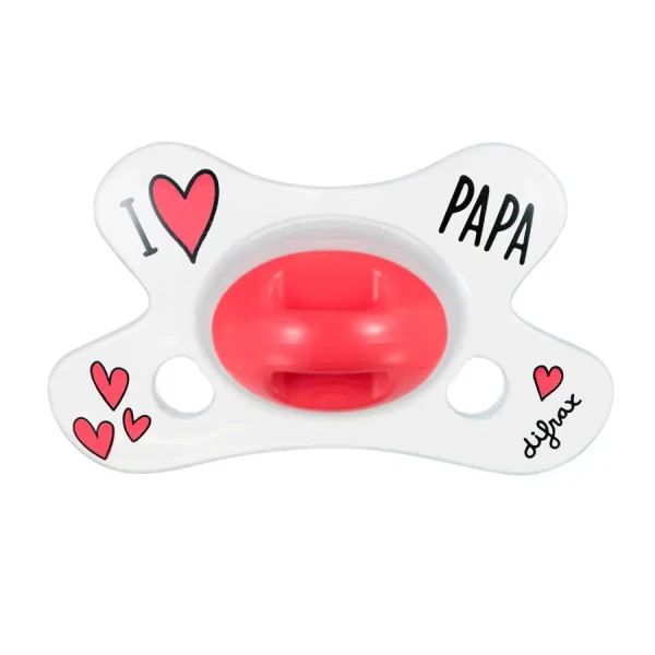 Dudlík Difrax Natural I LOVE PAPA 0+