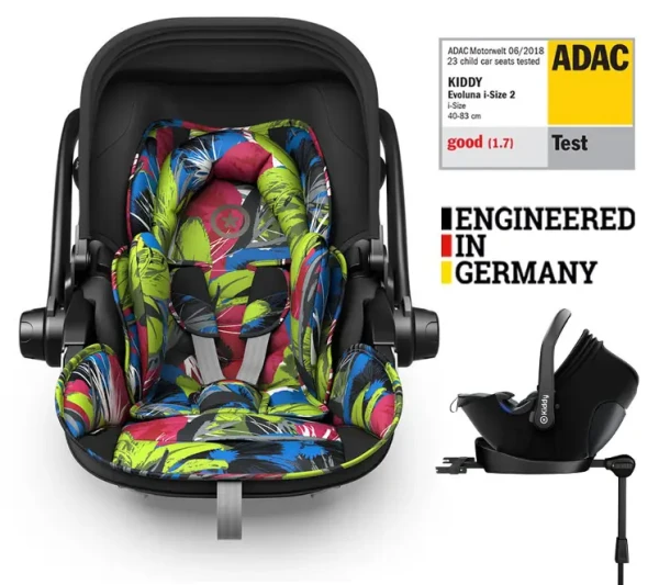 KIDDY Autosedačka Evoluna i-size 2 + Isofix základna 40-83 cm Street Jungle 