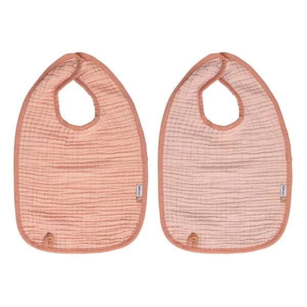 Bebe-Jou Bryndáčky Bébé-Jou Pure Cotton Pink 2ks