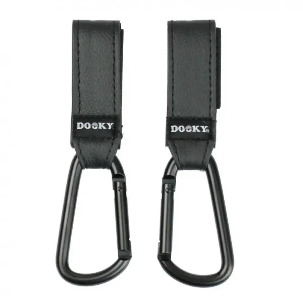 Dooky Háčky Buggy Hook SMALL 2ks Black
