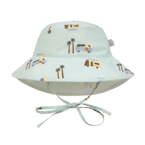 LÄSSIG Sun Protection Bucket Hat camper sea foam 07-18 mo.