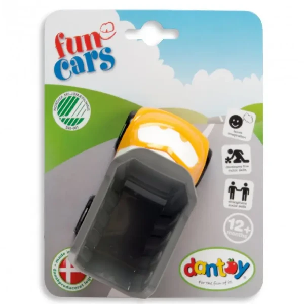 DANTOY Fun Cars sklápěcí auto oranžové 1ks 12m+