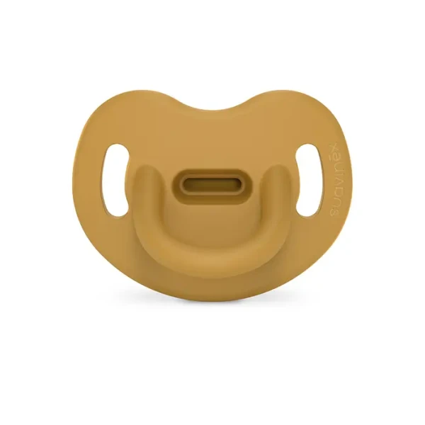 SUAVINEX | ŠIDÍTKO anatomické SILIKON 6-18m SX PRO - COLOUR ESSENCE - okrové