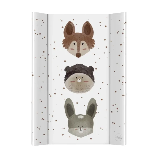 CEBA BABY Podložka prebaľovacia 2-hranná mäkká (50x70) Basic Cute Animals