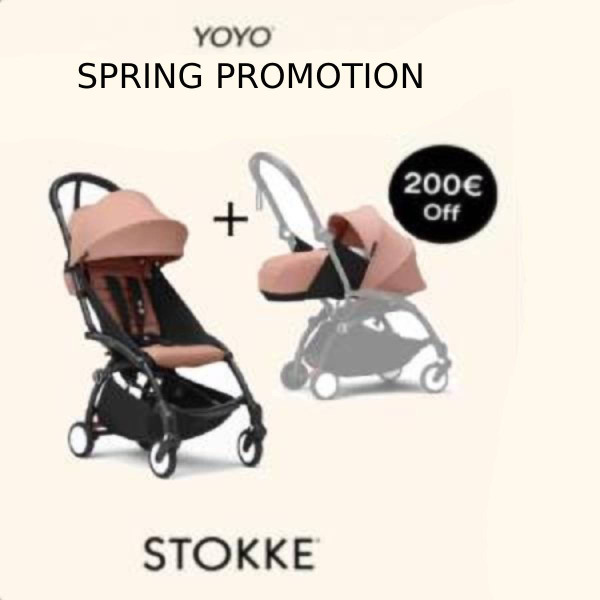 STOKKE® YOYO³ športový kočík 6+ Black/Ginger + Newborn Pack ZDARMA