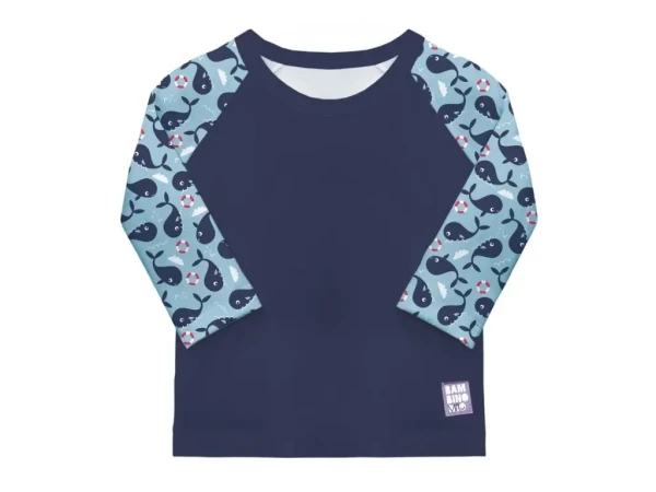 Bambino Mio Bambinomio detské tričko do vody s rukávom Blue Whale, 1-2 roky