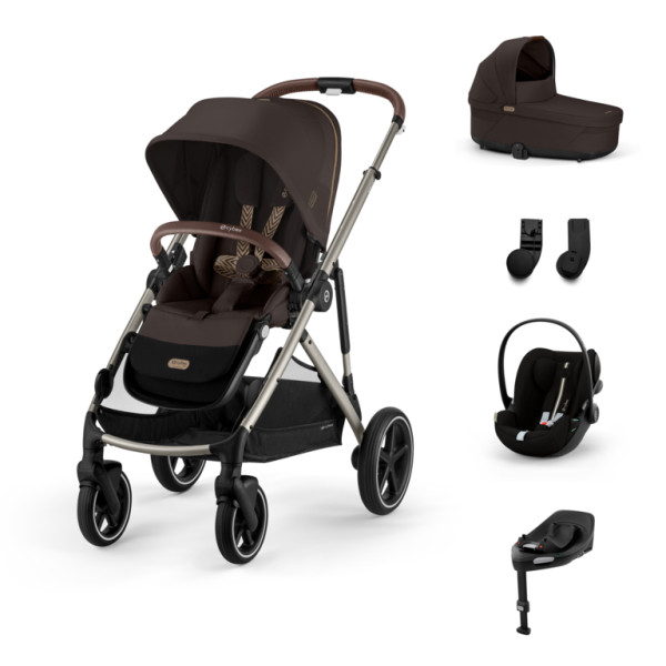 Cybex Gazelle S Kombinovaný kočík SET M - Chocolate Brown - Taupe Rám