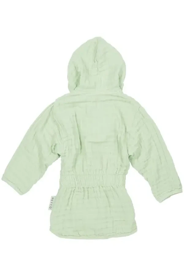 Mušelínový župánek 98/104 - Soft green