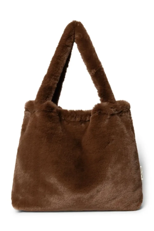 STUDIO NOOS - Faux Fur MOM BAG Brown