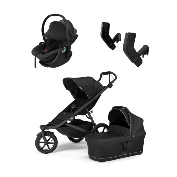 THULE Urban Glide 3 Black + Thule Maple Newborn bundle