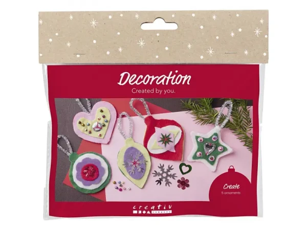 Creativ Company Kreativní sada Vánoční ozdoby plstěné