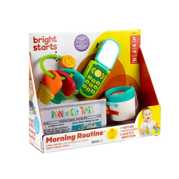 BRIGHT STARTS Sada darčeková pre rozvoj zmyslov Morning Routine™, 3m+