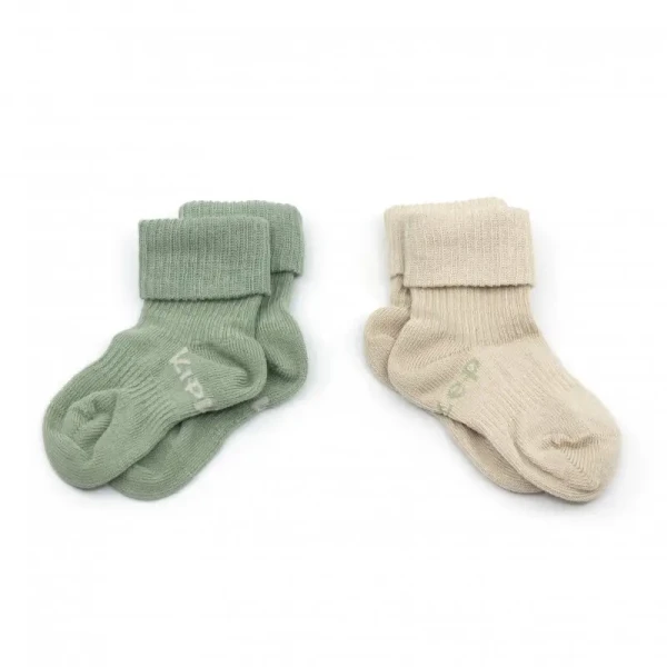 KipKep Dětské ponožky Stay-on-Socks 12-18m 2páry Calming Green