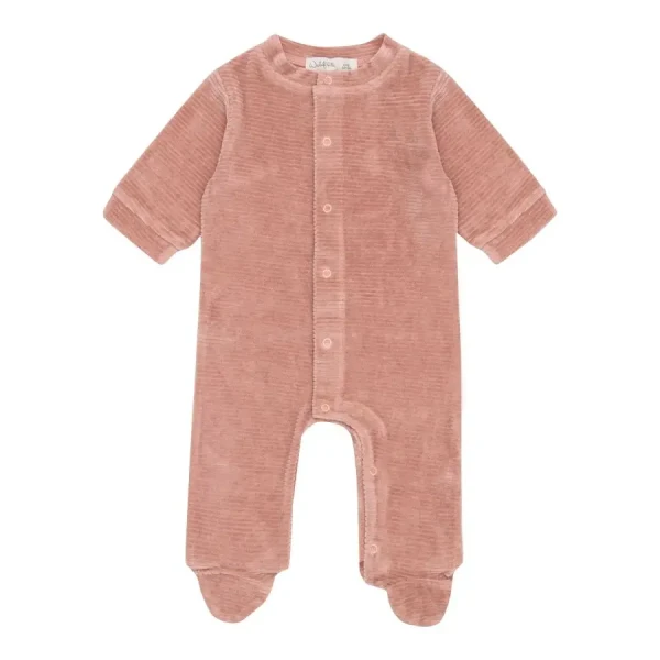 Witlof for kids dupačky 50/56 Dusty Pink velvet rib