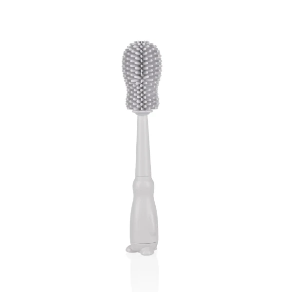 Zopa Silikónová kefka na detské fľaše 3v1, Light Grey