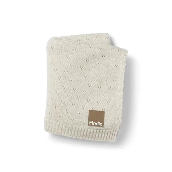 Pointelle Blanket Elodie Details - Creamy White