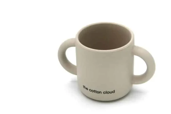 THE COTTON CLOUD SILIKONOVÝ HRNČEK COTTON CLOUD SAND