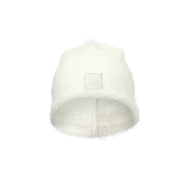 Elodie Details Čiapka Furry Knit Beanies - Vanilla White 6-12 mesiacov