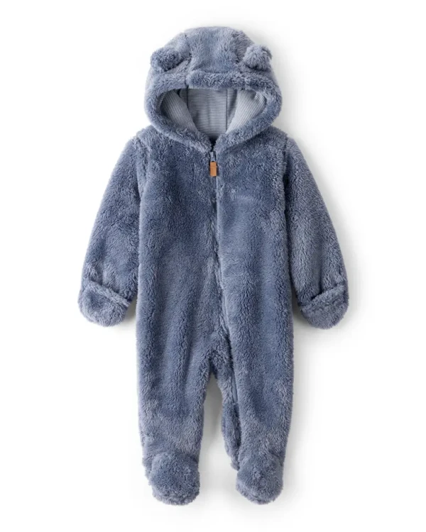 CARTER'S Kombinéza Sherpa na zip blue chlapec 9m/vel.74