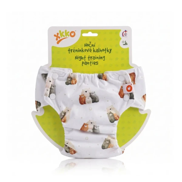 XKKO Nočné tréningové plienkové nohavičky - Bear Family Veľkosť M