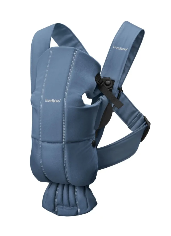 BabyBjörn nosítko MINI Indigo blue Woven