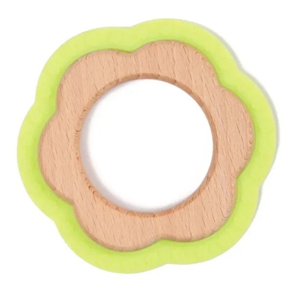 BO Jungle Kousátko B-TEETHER FLOWER WOOD Green
