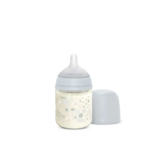 SUAVINEX | Láhev sklo WONDERLAND 120 ml fyziologická SX PRO +0 SF - LIBERTY MODRÁ