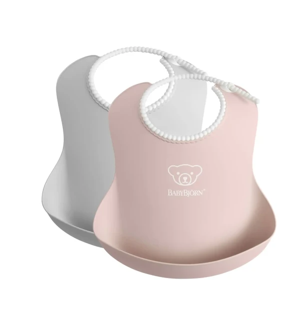 Babybjorn bryndáky 2 ks pudrově šedá/pudrově růžová