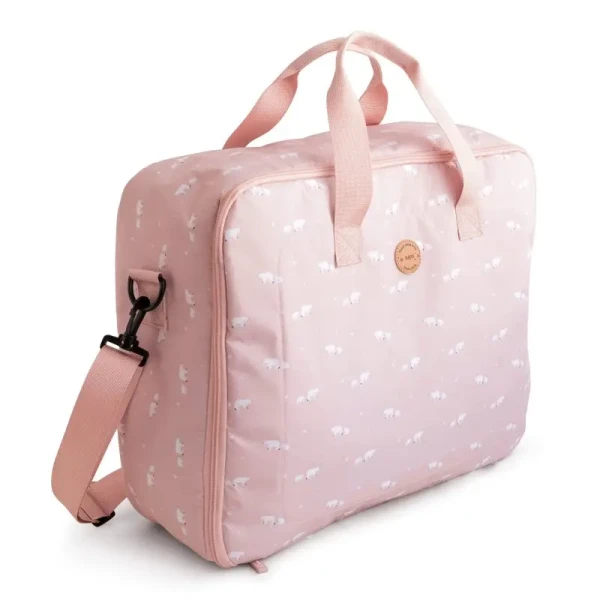Saro Baby Dětský látkový kufr Polaris Pink