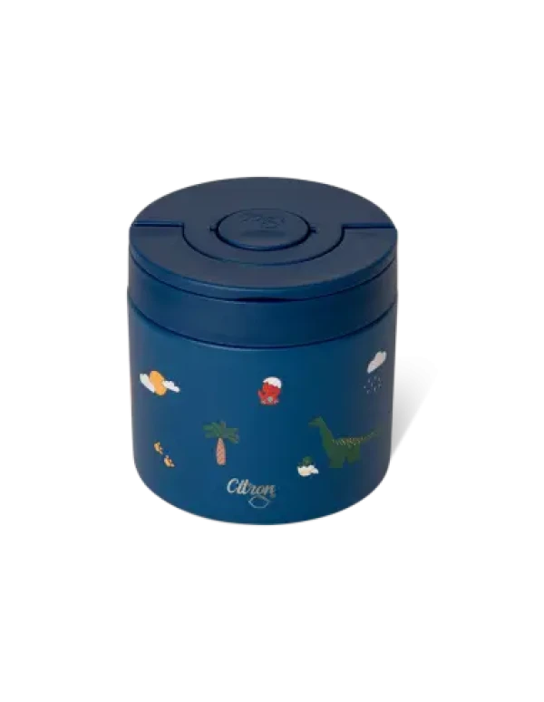 Citron Nerezová nádoba na jedlo 350ml - Blue Dino