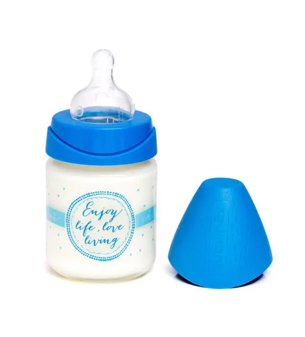 SUAVINEX | MFL LÁHEV SKLO 120 ml anatomická savička - MODRÁ/ENJOY