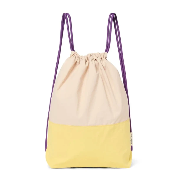 STUDIO NOOS - Patchwork Gym bag - telocvičný vak Butter Yellow