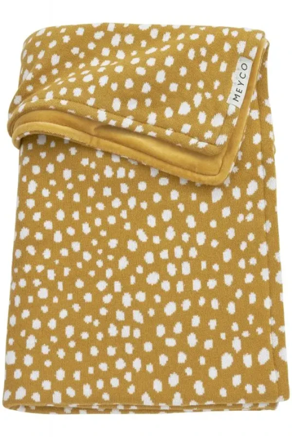 Deka samet Cheetah - Honey gold