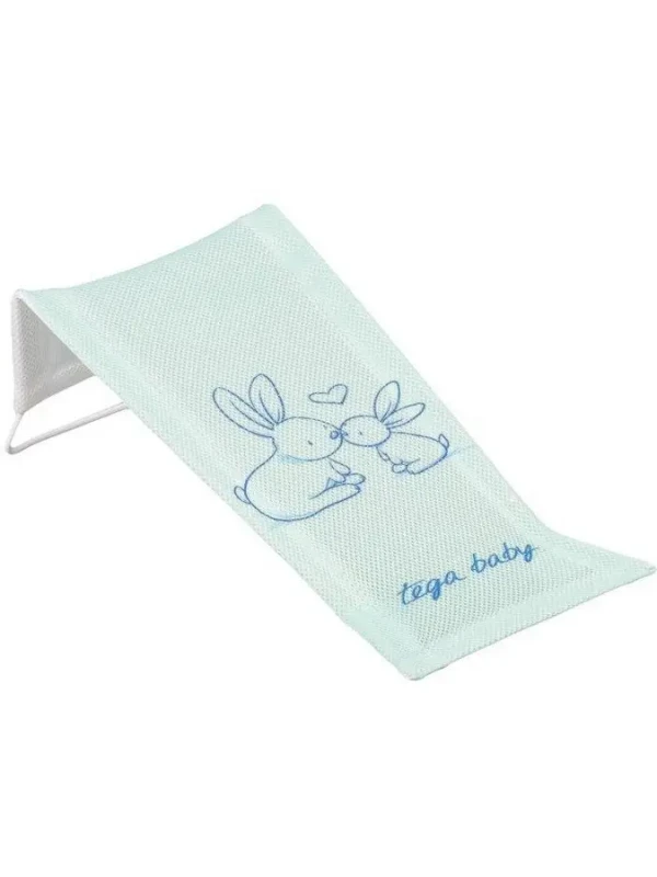 TEGA Látkové lehátko do vaničky Králičky zelené