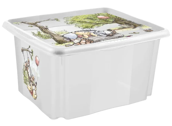 KEEEPER Úložný box s vekem malý "Winnie", Transparent II