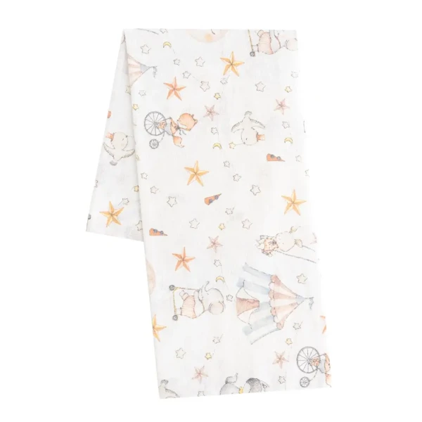 Flanelová plena s potiskem New Baby circus