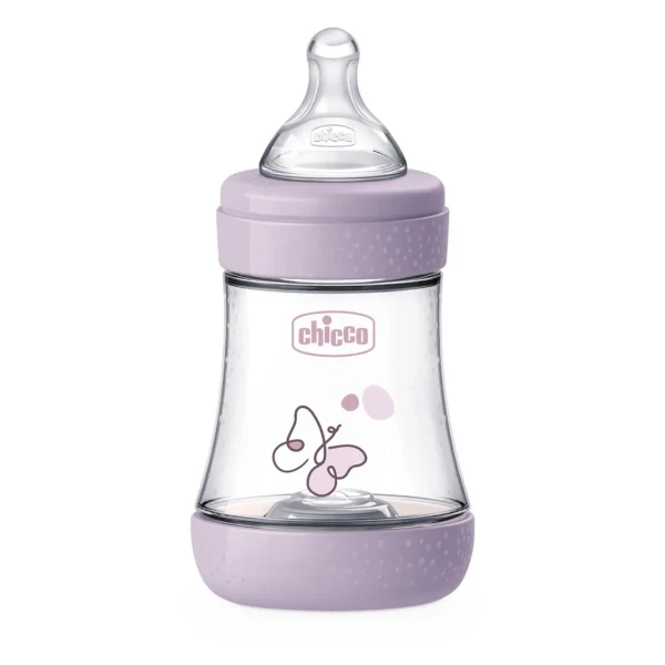 CHICCO Fľaša dojčenská antikoliková Perfect5 150 ml dievča pomalý prietok 0m+