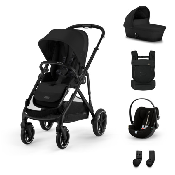 Cybex Gazelle S BUNDLE SET S + nosič AMYA 2026 -  Moon Black - Black Rám
