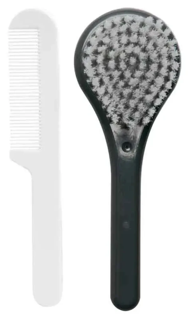Dětský hřeben a kartáč Luma - dark Grey