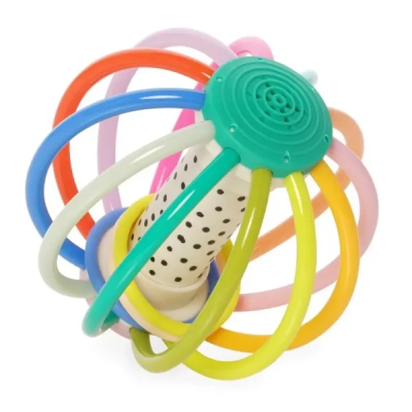 Manhattan Toy Hryzátko s hrkálkou Whistleball Colorpop