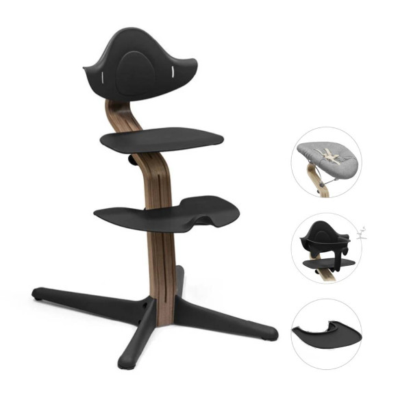 STOKKE® NOMI Newborn Bundle Walnut Black