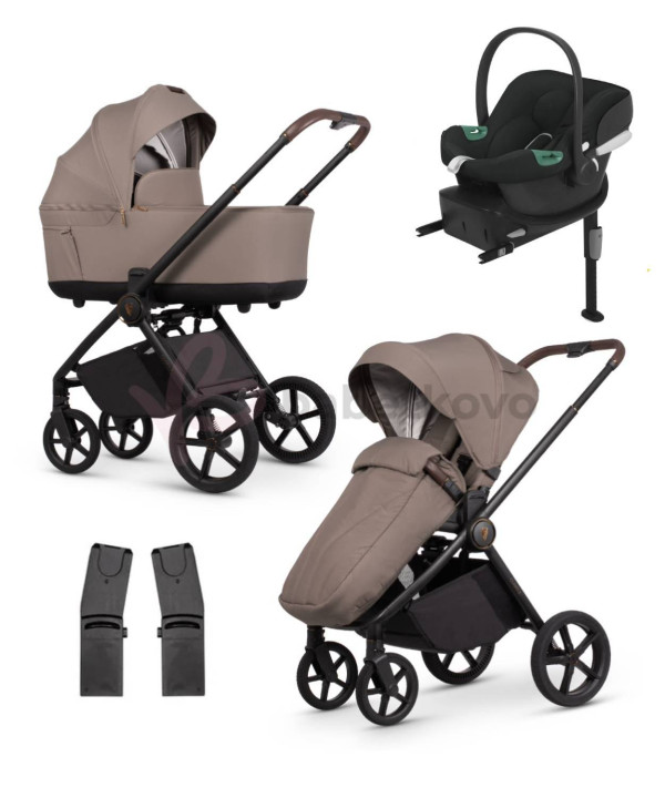 VENICCI CLARO 2 Almond + Autosedačka Cybex Aton B2