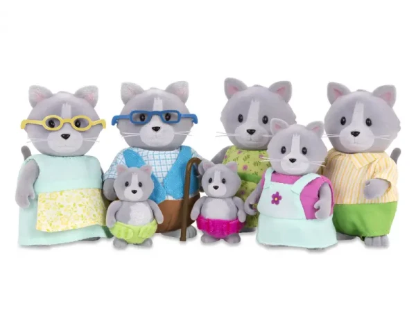 Li'l Woodzeez Rodina koček s prarodiči Daintypaw
