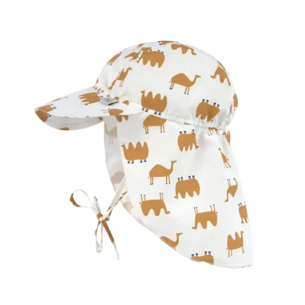 LÄSSIG Sun Protection Flap Hat 2024 camel nature 07-18 mon.