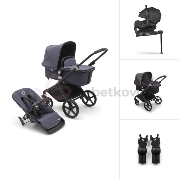Bugaboo Fox CUB TRIO BUNDLE Black/Stormy Blue