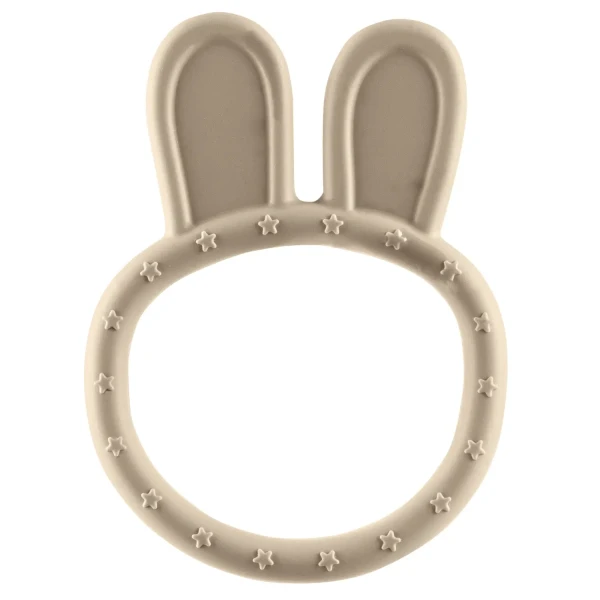 Zopa Silikónové hryzátko Rabbit, Sand Beige