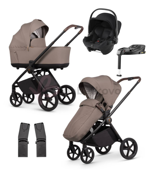 VENICCI CLARO 2 Almond + Autosedačka BRITAX RÖMER Baby-Safe Core + Baby-Safe Core Base