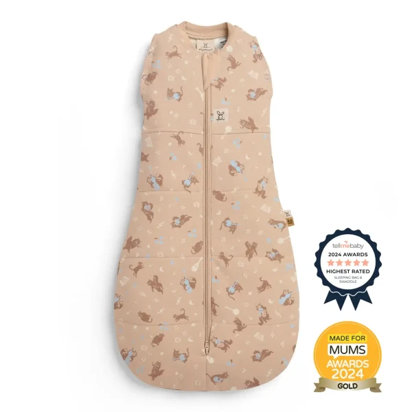 ERGOPOUCH Zavinovačka a vak na spanie 2v1 Cocoon Melody  0-3m, 3-6kg, 2,5tog