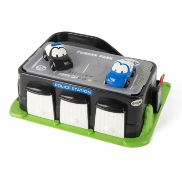DANTOY Fun Cars policejní stanice se 2 autíčky 3ks 12m+
